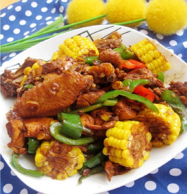 玉米块炒鸡图片 第1张