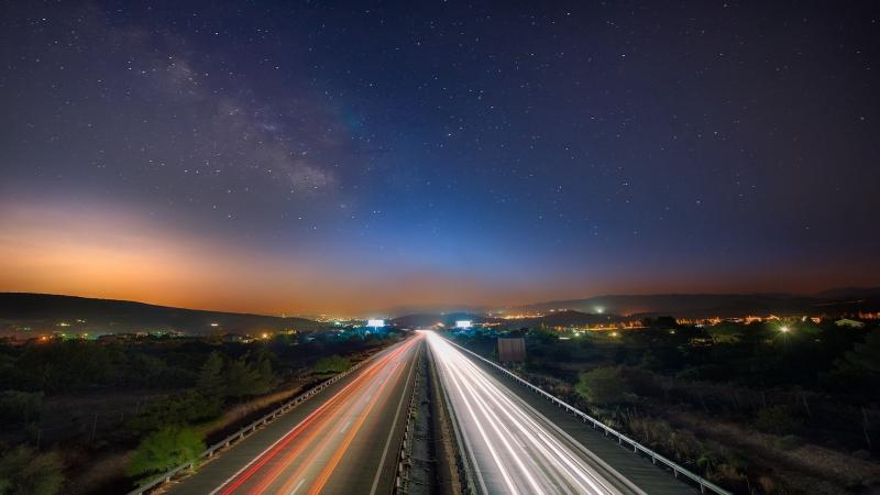 夜晚道路图片 第6张
