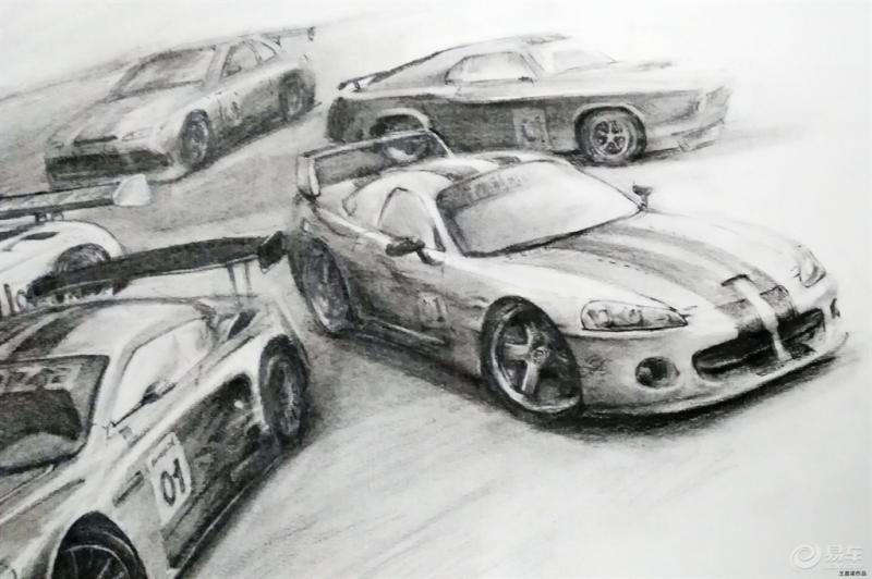 跑车素描图片 第5张