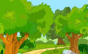 漫画森林图片