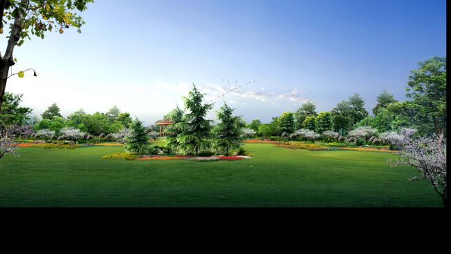 公园一角风景图片 第1张