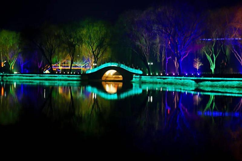 石家庄公园夜景图片 第6张