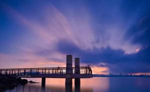 深圳湾公园夜景图片 第3张