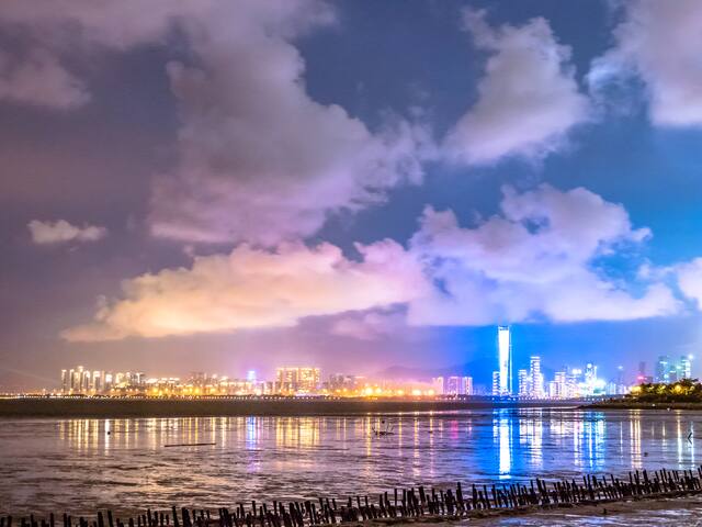 深圳湾公园夜景图片 第8张