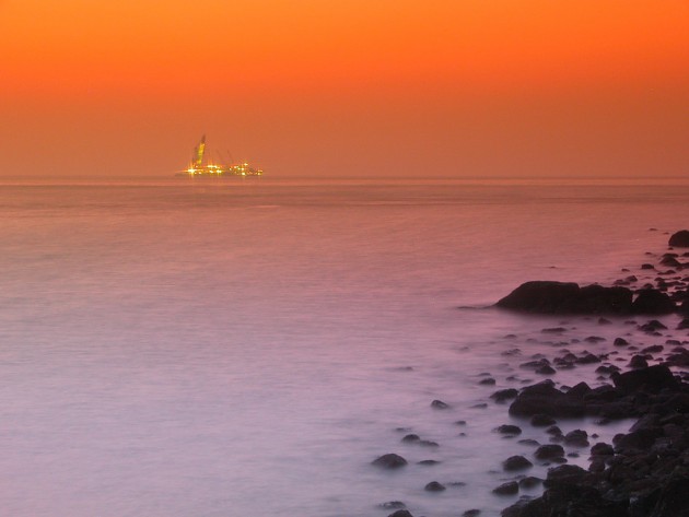 海岸日落图片 第2张