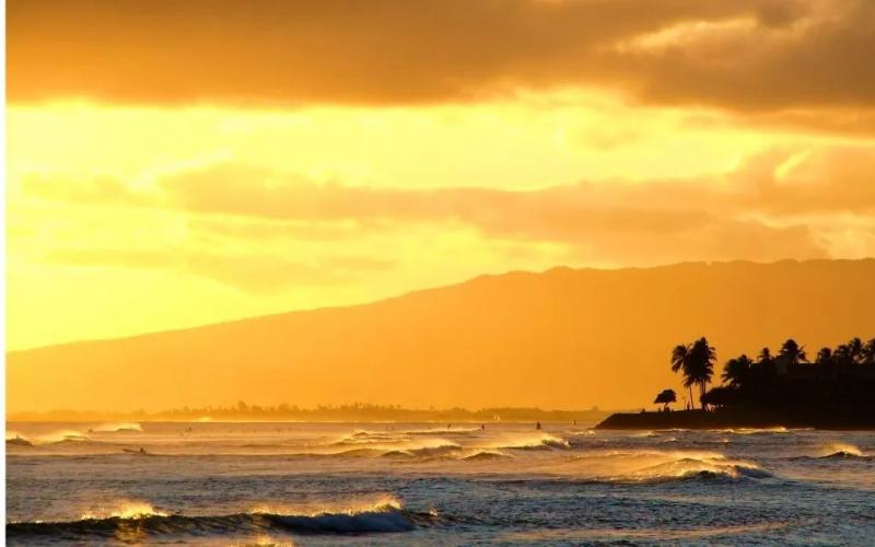 海岸日落图片 第11张